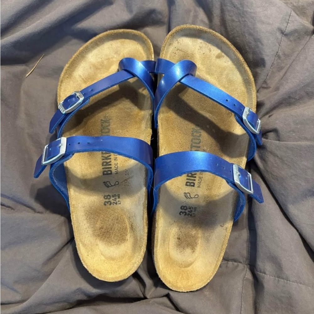 Birkenstock Royal Blue Double Strap Sandals